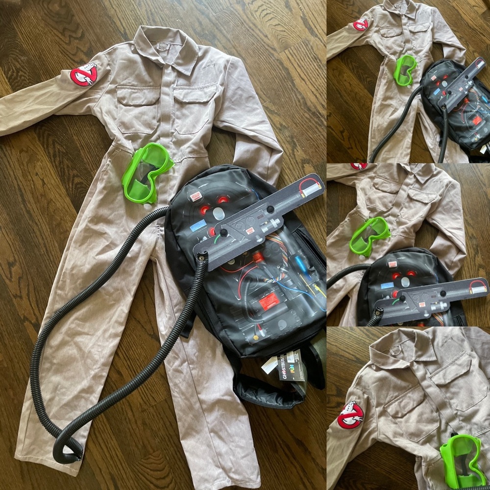 Ghostbuster kids Halloween costume size 6/7 everything included with backpack